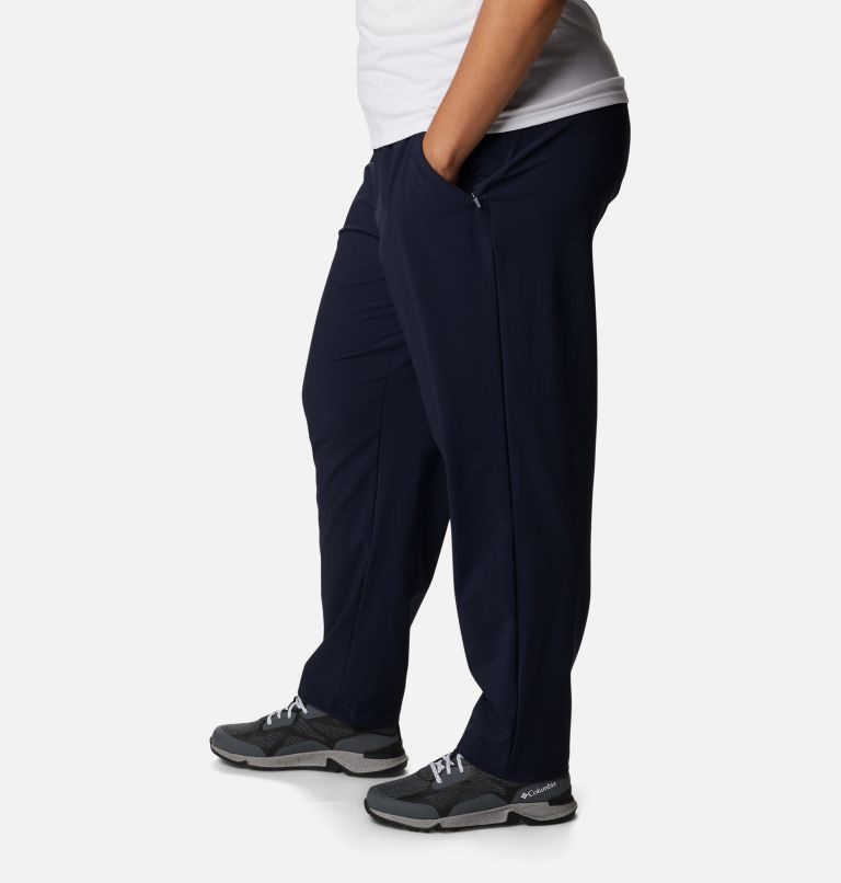 Women's Columbia Pleasant Creek Core Pants Navy | Plus Size CA-K5A86
